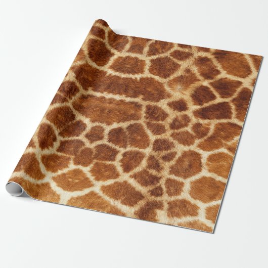 Animal Print Giraffe Verpakkingspapier Cadeaupapier (Uitgerold)