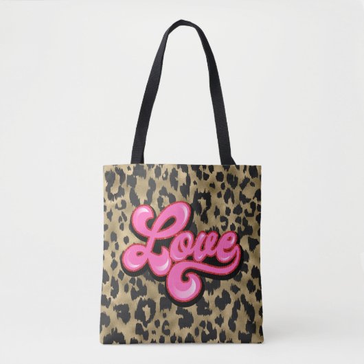 Animal Print Gold Love Mode Tas (Voorkant)