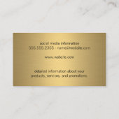 Animal Print Golden Visitekaartje (Achterkant)