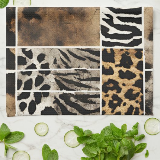 Animal Print - Kitchen Towel Theedoek (Gevouwen)