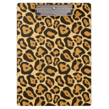 Animal print leopard clipboard