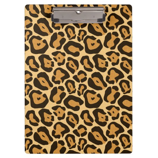 Animal print leopard clipboard klembord (Voorkant)