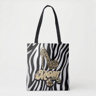 Animal Print Mam High Hiel Mode Tas