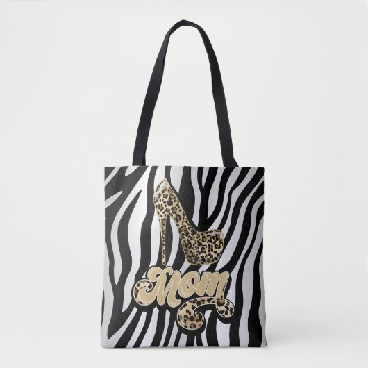 Animal Print Mam High Hiel Mode Tas (Voorkant)