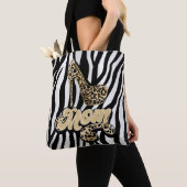 Animal Print Mam High Hiel Mode Tas (Dichtbij)