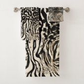 Animal print modern Luxury set towel Bad Handdoek (Insitu)