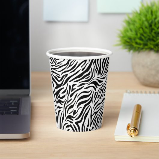 Animal Print Party Cups Zebra-stijl Papieren Bekers (Insitu)