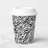 Animal Print Party Cups Zebra-stijl Papieren Bekers (Achterkant)