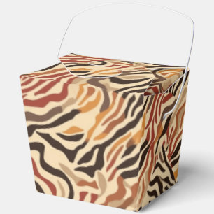 Animal Print Party-voorkeursbox Bedankdoosjes
