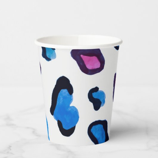 Animal print pattern papieren bekers (Links)
