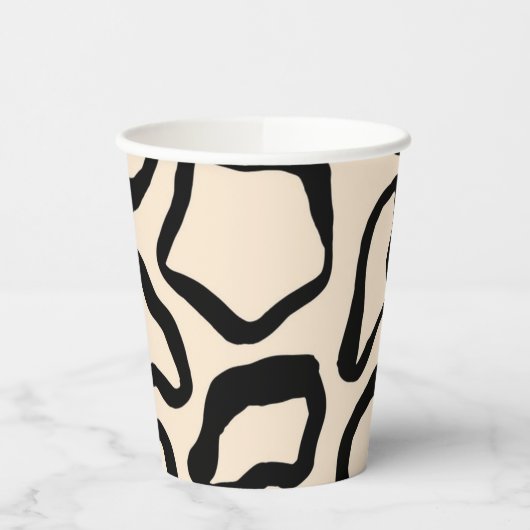Animal print pattern papieren bekers (Links)