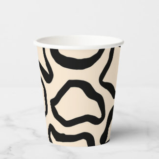 Animal print pattern papieren bekers
