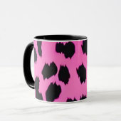 Animal Print Pink Leopard Mok (Voorkant links)