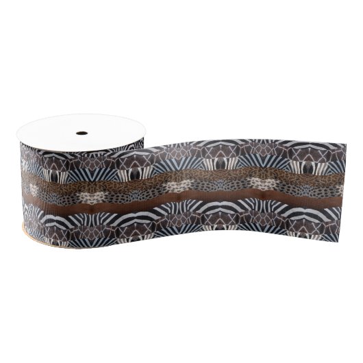 Animal Print Ribbon Grosgrain Lint (Spoel)