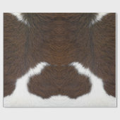 Animal Print Rundvee bruin Cadeaupapier (Vlak)