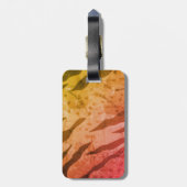 Animal Print Safari Bagagelabel (Achterkant verticaal)