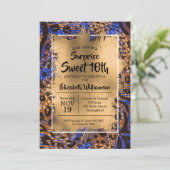 Animal Print Sweet 16th Birthday Invitations (Staand voorkant)