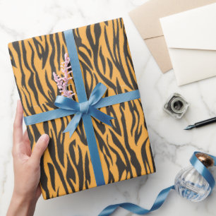 Animal Print Tiger Print Wild Animal Safari thema Cadeaupapier