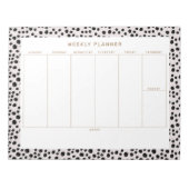Animal Print Weekly Planner Tearway Notitieblok (Voorkant)