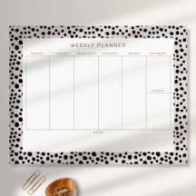 Animal Print Weekly Planner Tearway