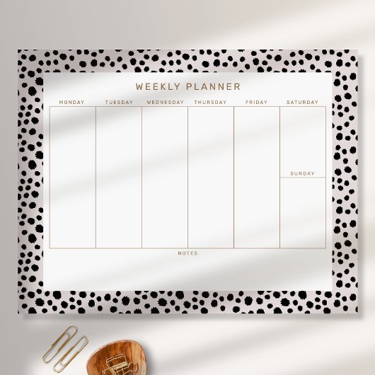 Animal Print Weekly Planner Tearway Notitieblok