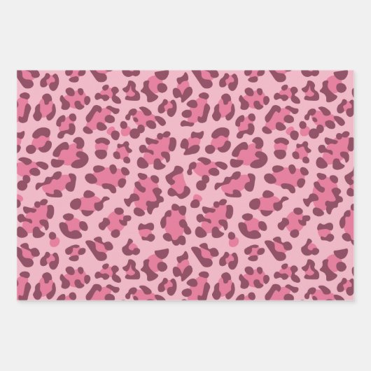 Animal Print Wild Animals Pattern Birthday Inpakpapier Vel (Voorkant)