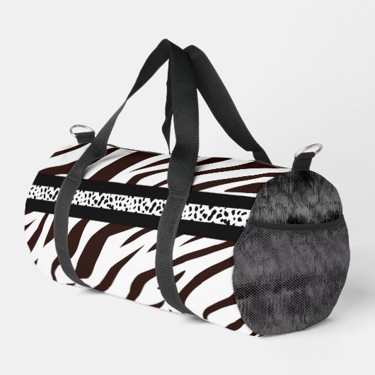 Animal print zebra black and white plunjezak (Rechterhoek)