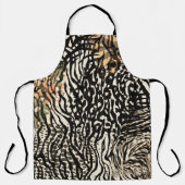Animal print zebra modern All-Over Print Apron Schort (Voorkant)