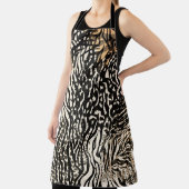 Animal print zebra modern All-Over Print Apron Schort (Insitu)