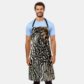 Animal print zebra modern All-Over Print Apron Schort (Gedragen)