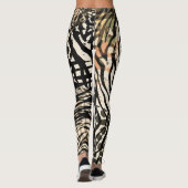 Animal print zebra modern cutting board leggings (Achterkant)