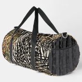 Animal print zebra modern Luxury sport bag Plunjezak (Rechterhoek)