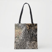 Animal print zebra modern Luxury Tote Bag (Voorkant)