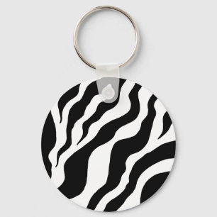 Animal Print Zebra Sleutelhanger