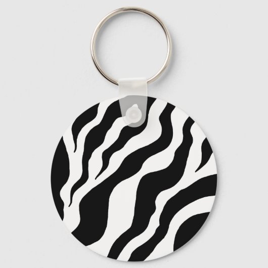 Animal Print Zebra Sleutelhanger (Voorkant)
