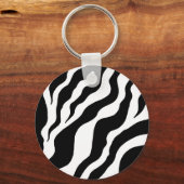 Animal Print Zebra Sleutelhanger (Voorkant)