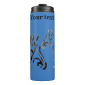 Animal Print Zebras Custom Thermosbeker (Voorkant)