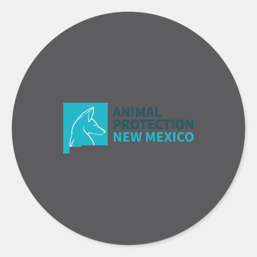 Animal Protection New Mexico _1  Ronde Sticker (Voorkant)