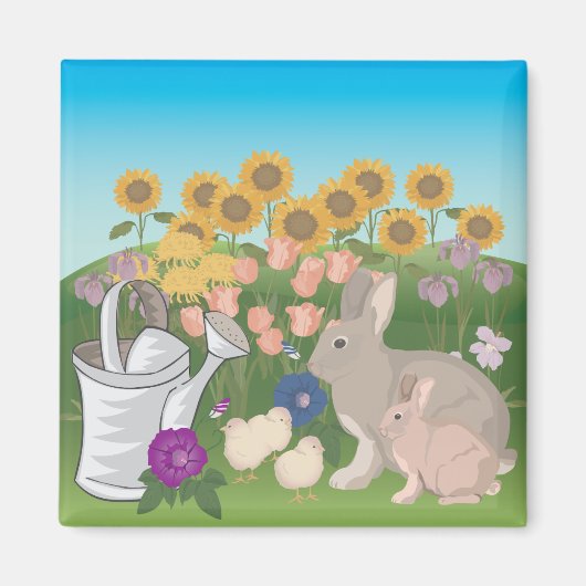 Animal Rabbit 🐰 Magnet (Voorkant)