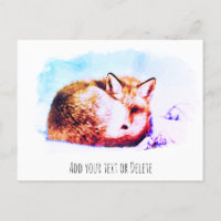 ** Animal Red Fox AP18 Abstracte wilde dieren vet