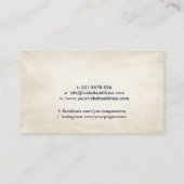 Animal Reiki Healing Waterverf Kunst Visitekaartje (Achterkant)