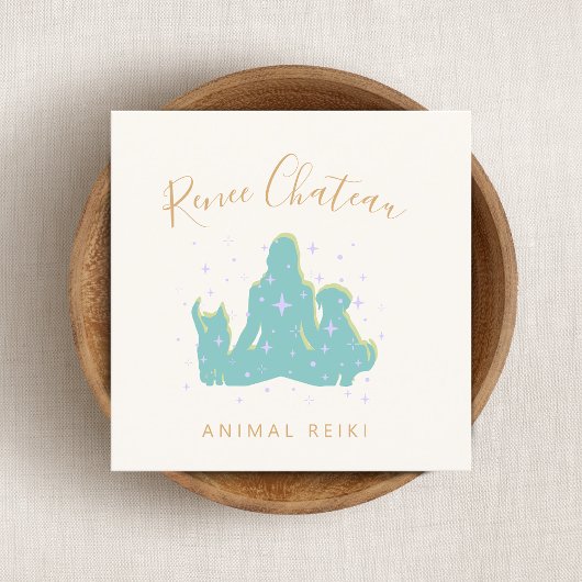 Animal Reiki Master Dog Cat Visitekaartje
