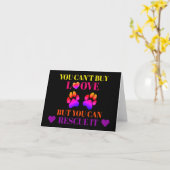 Animal Rescue and Pet Adoption Wenskaart Kaart (Gele Bloem)