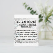 Animal Rescue Briefkaart (Staand voorkant)