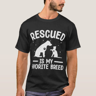 Animal Rescue Dog Cat Pet Rescuer Love T-shirt