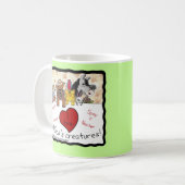 Animal Rescue-Ik hou van alle schepselen van God Koffiemok (Voorkant links)