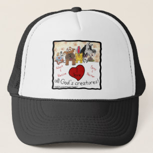 Animal Rescue-Ik hou van alle schepselen van God Trucker Pet