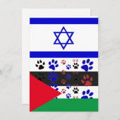 Animal Rescue, Israel en Palestine Kaart (Voorkant / Achterkant)