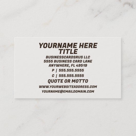 Animal Rescue Kat en Hond Visitekaartje (Achterkant)