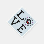 Animal Rescue Love Cocktail Papier Servet (Hoek)